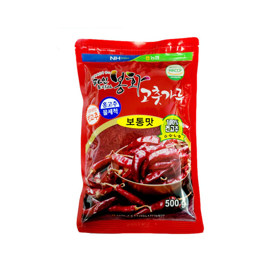 Bonghwa Red Pepper Powder - Regular/Spicy 500g