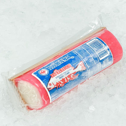 Kamaboko fish cake in packaging on ice